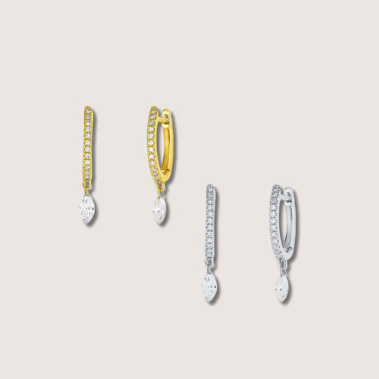 Jessie Huggie Hoop Earrings