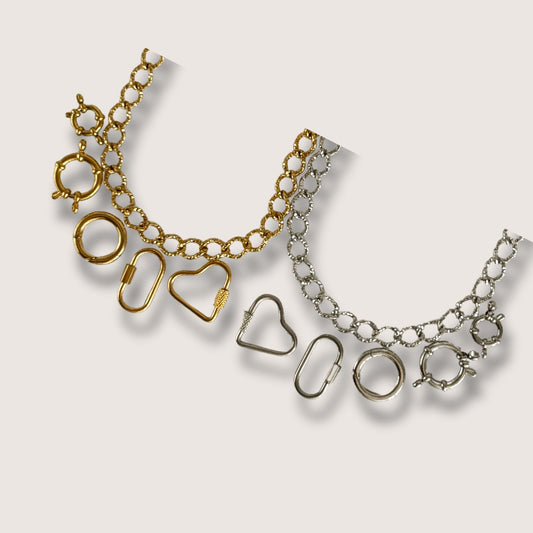 Textured Carabiner Bracelet