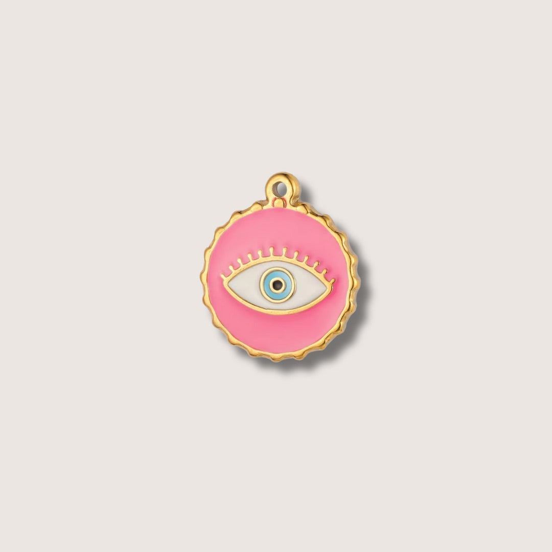 Pink Evil Eye Charms