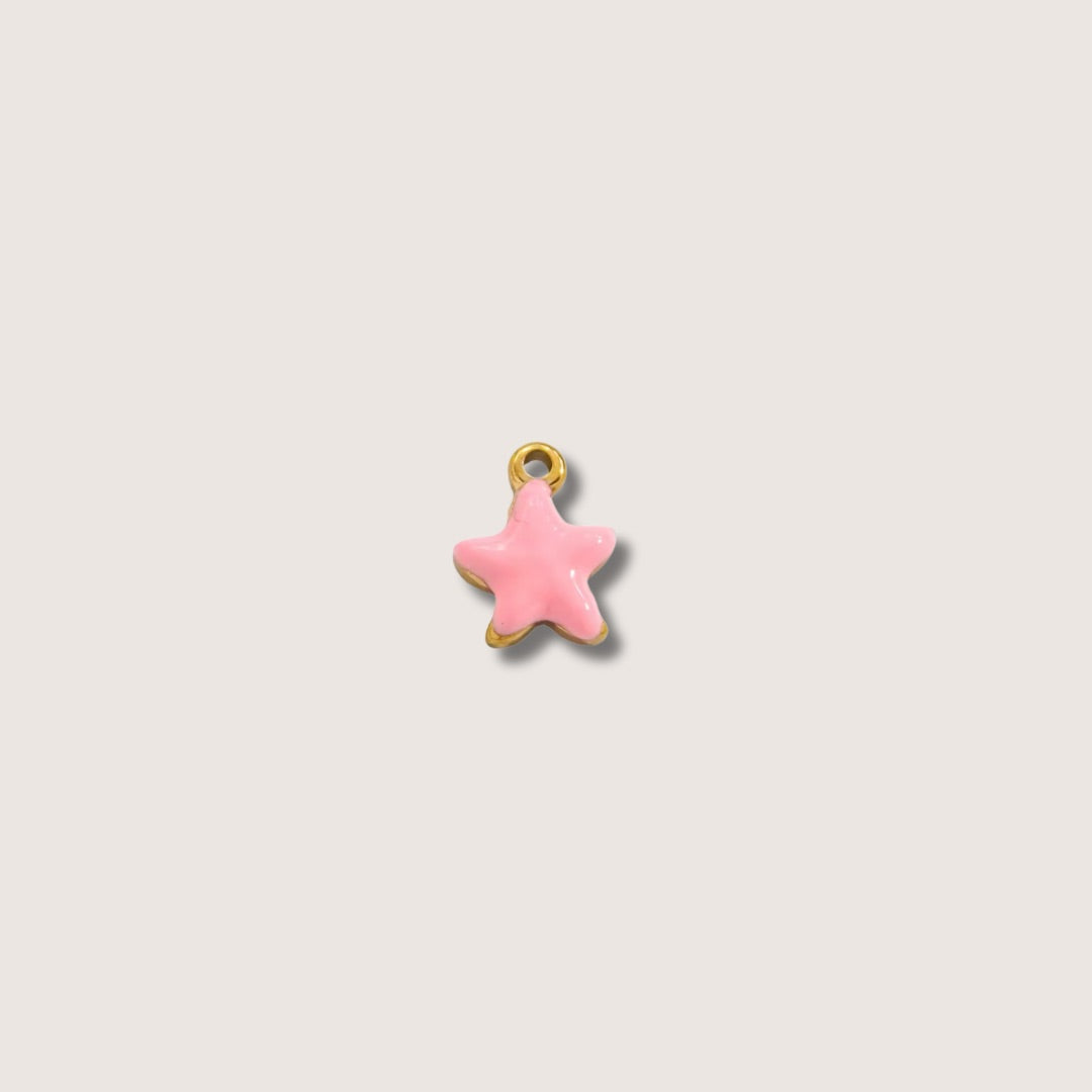 Pink Star Charms