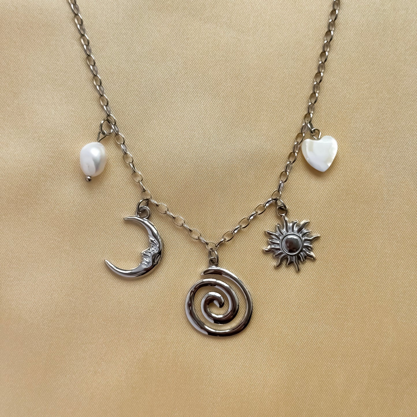 Swirl Charm Necklace