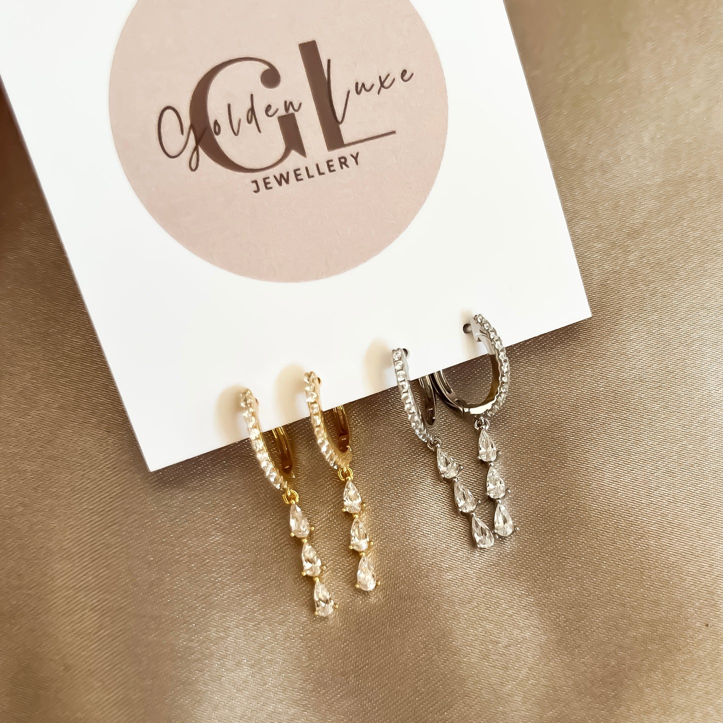 Darcie Huggie Hoop Earrings