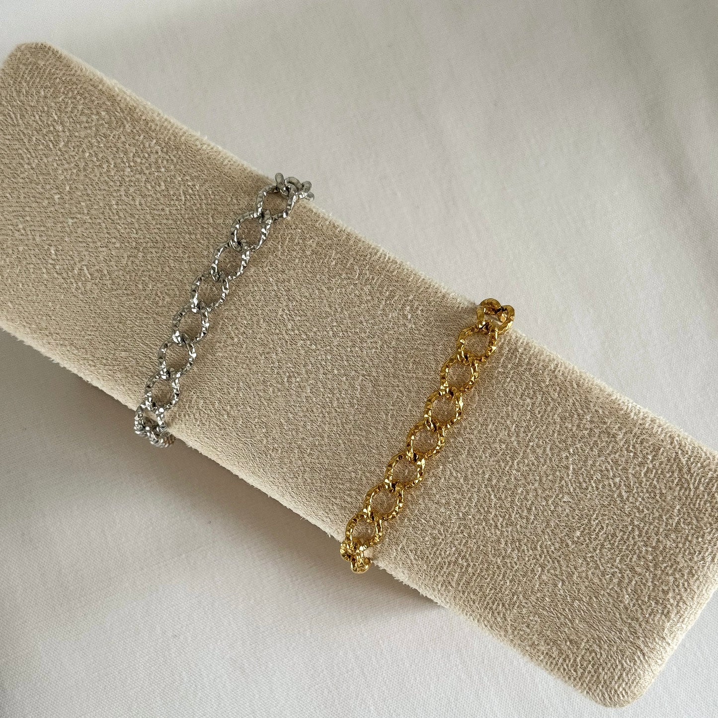 Textured Multi Charm Bracelet