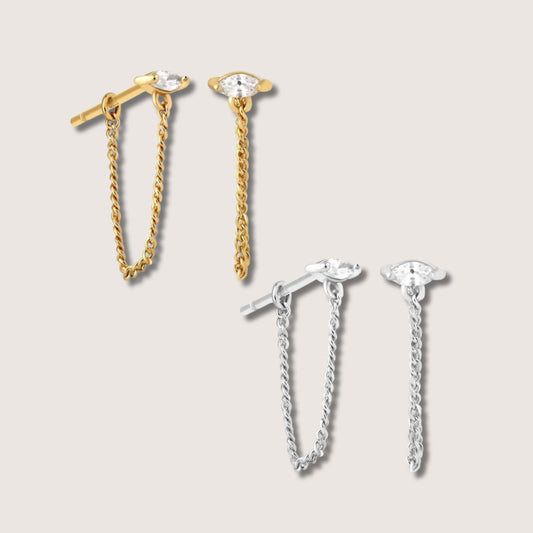 Maya Chain Drop Earrings