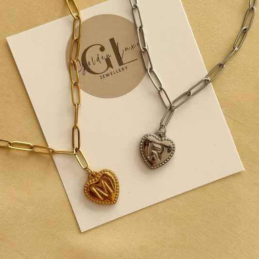 Initial Heart Necklace