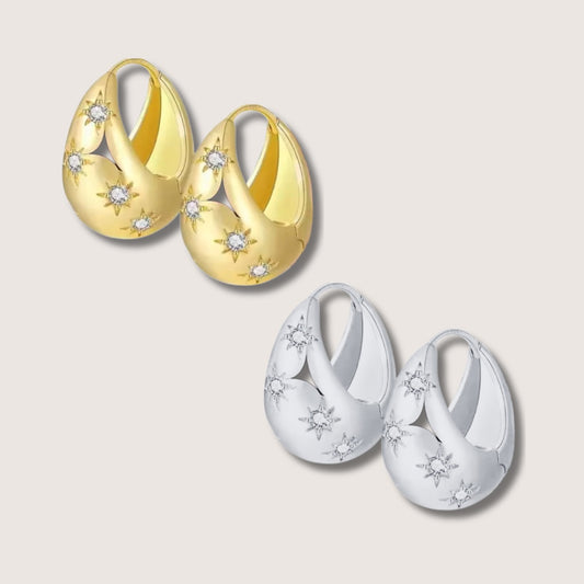 Celeste Huggie Hoop Earrings