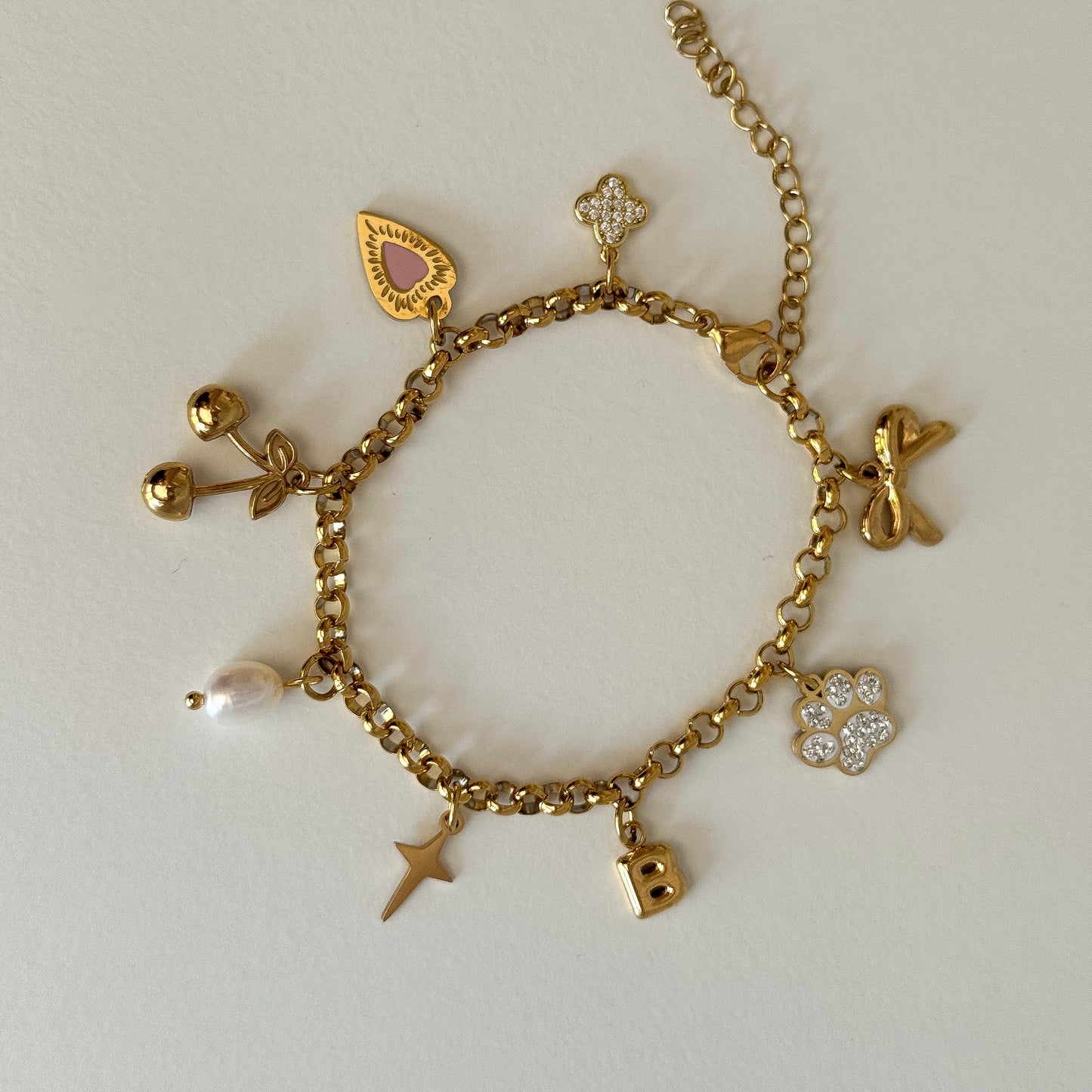 Rolo Multi Charm Bracelet