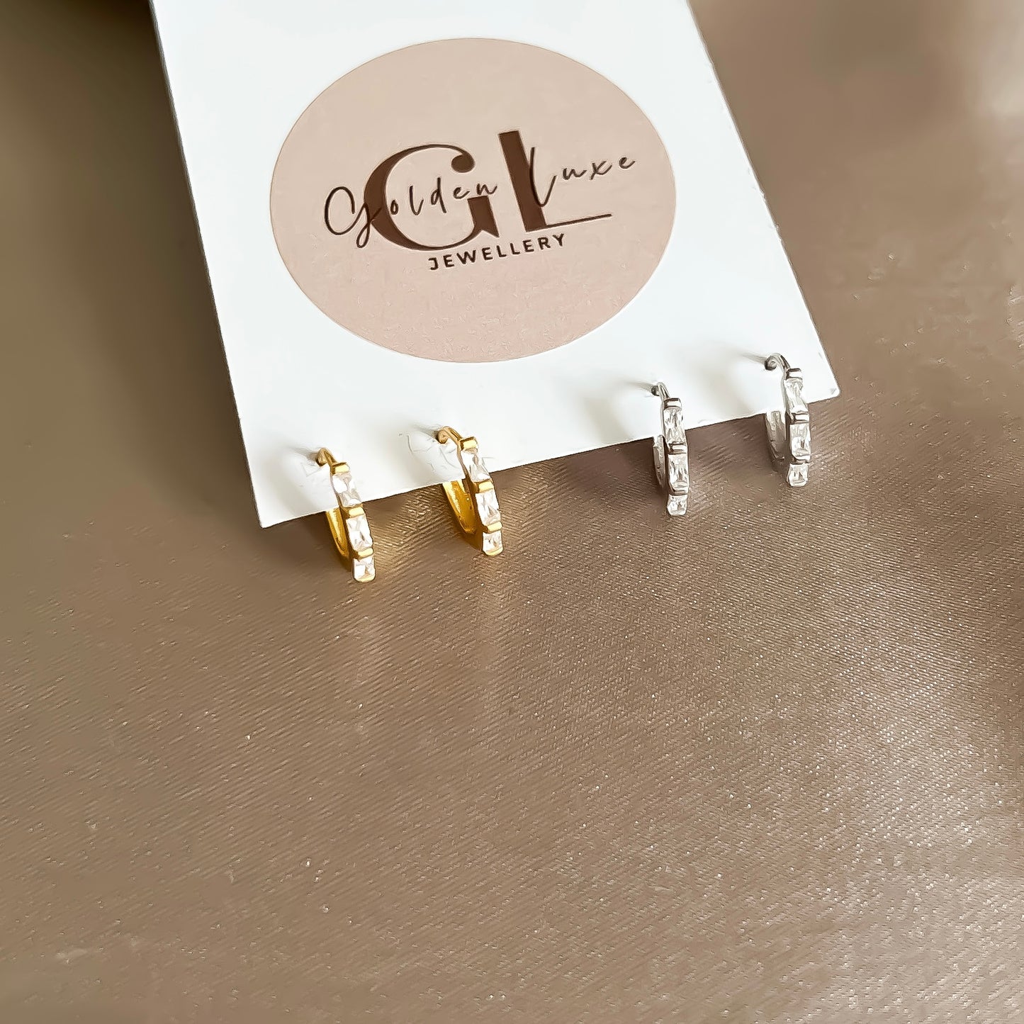 Charlie Huggie Hoop Earrings