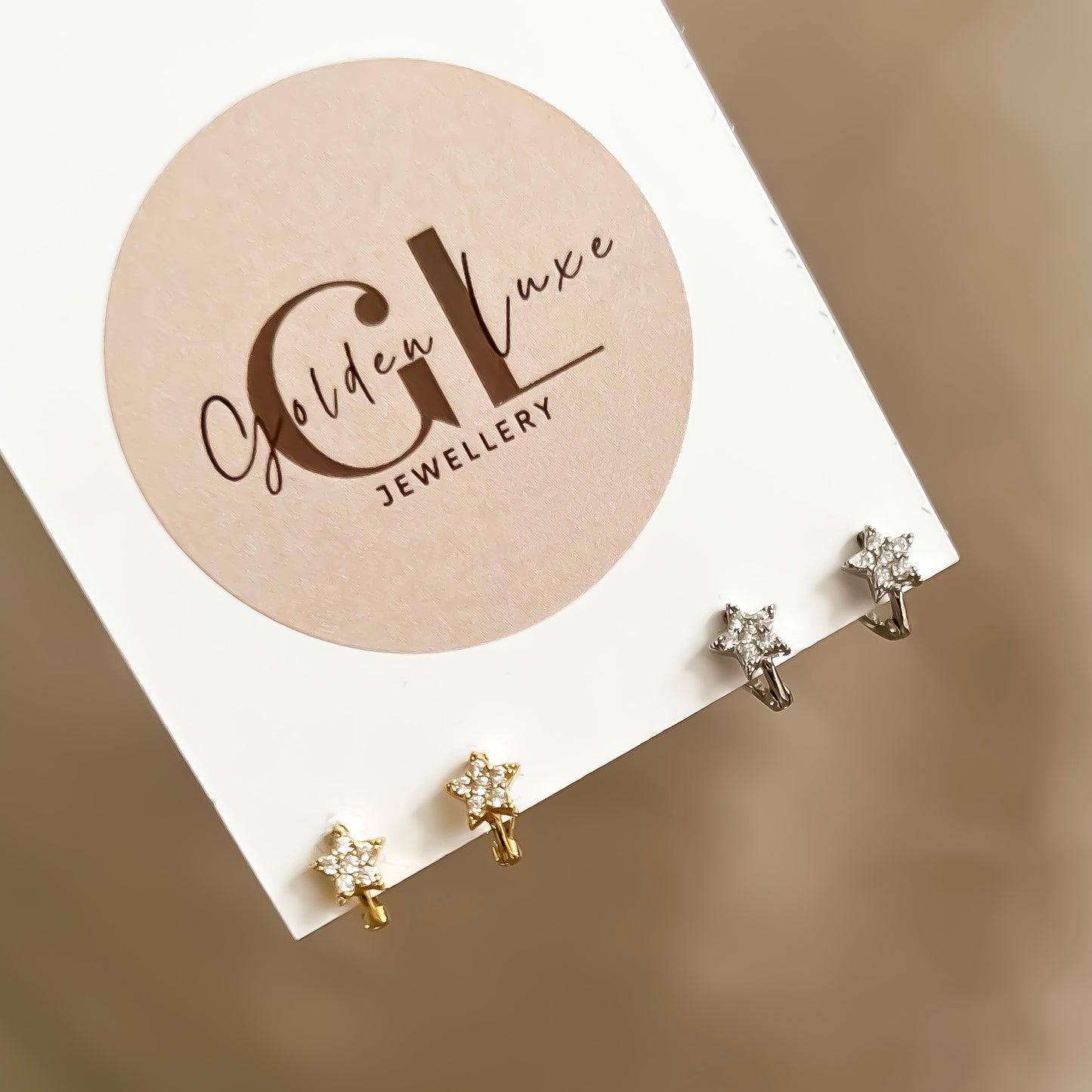 Star Huggie Hoop Earrings