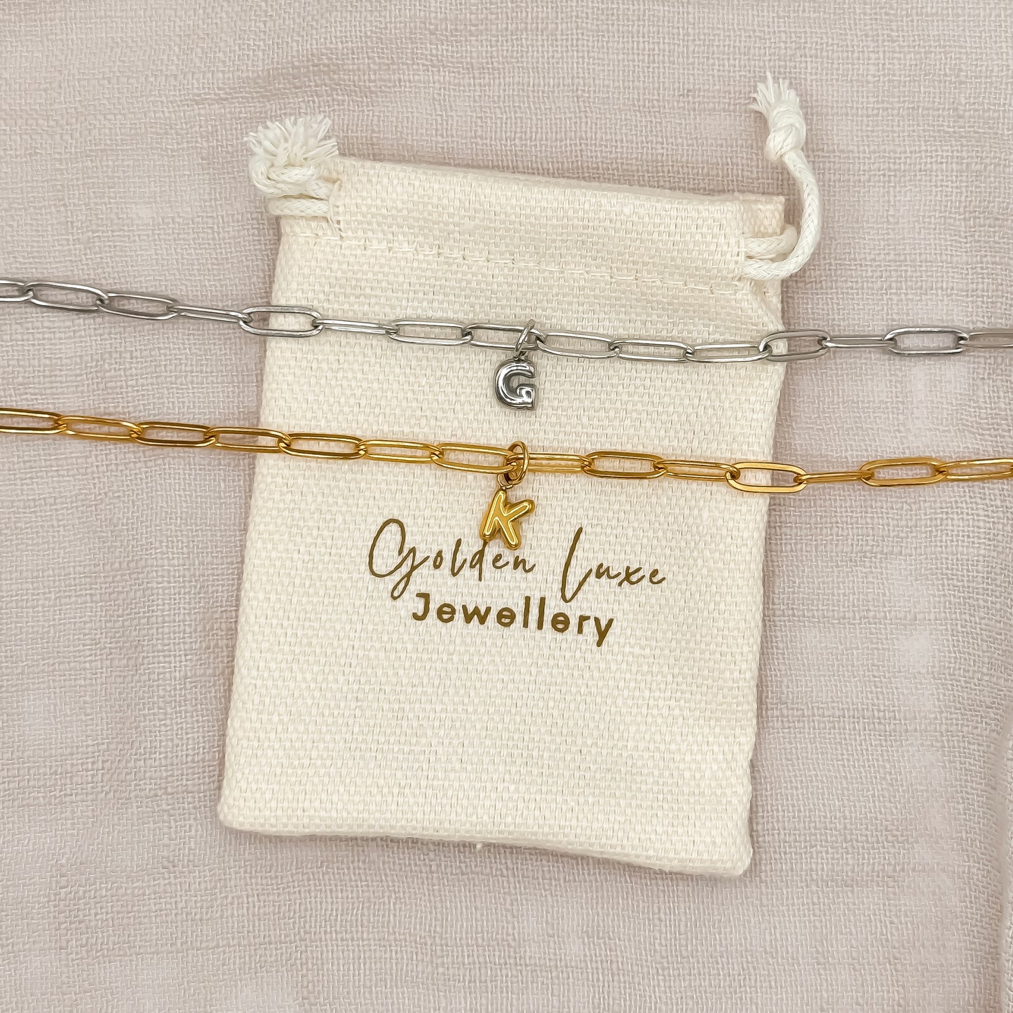 Initial Paperclip Necklace