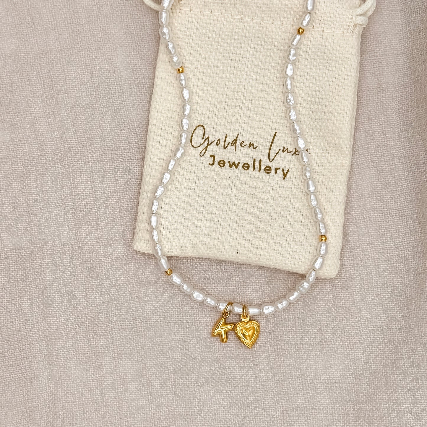 Initial Pearl Necklace