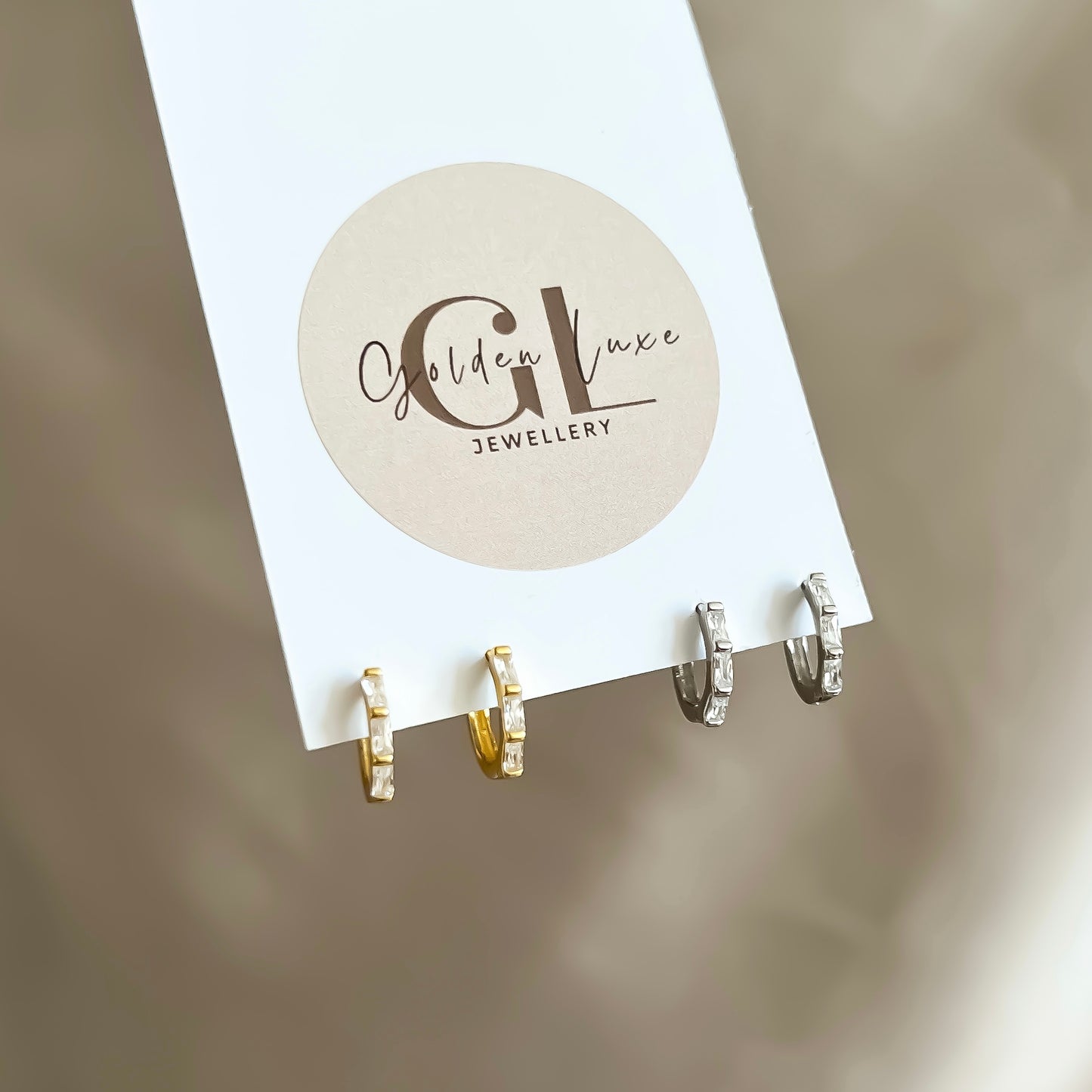 Charlie Huggie Hoop Earrings