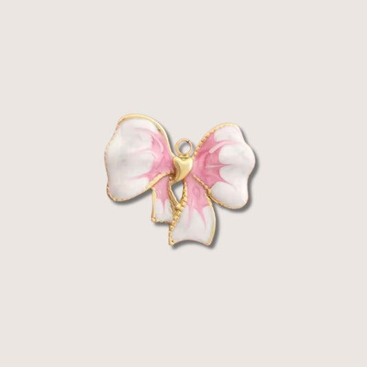 Pink Bow Charms