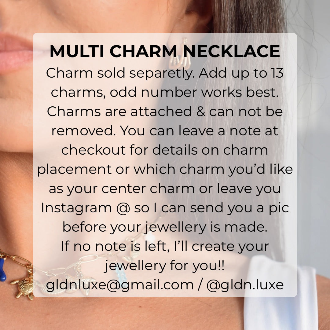 Chunky Multi Charm Necklace