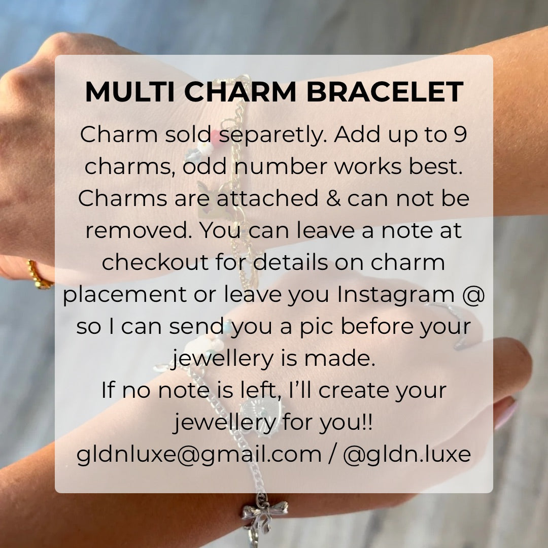 Chunky Multi Charm Bracelet