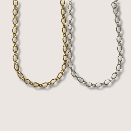 Oval Multi Charm Necklace