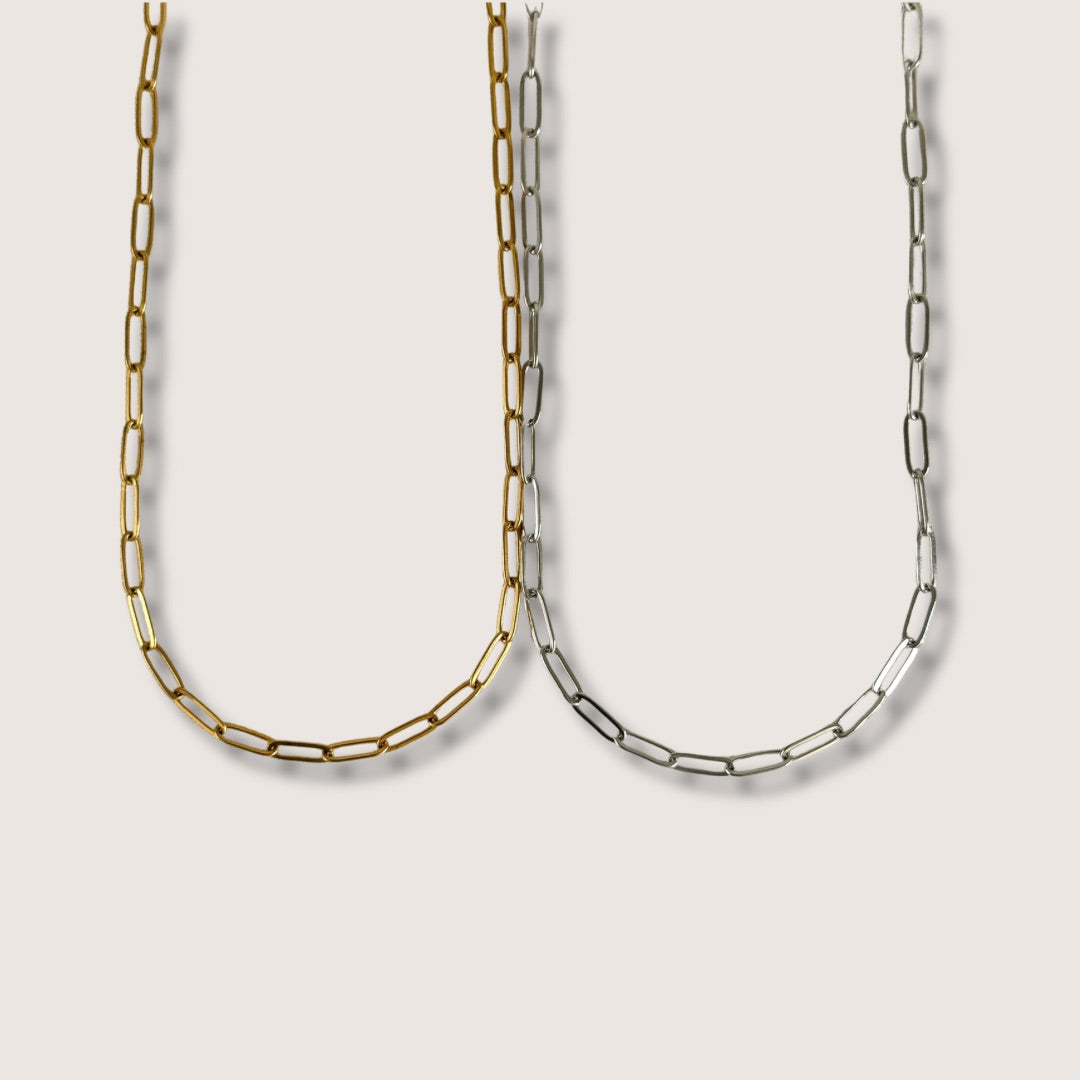 Paperclip Multi Charm Necklace