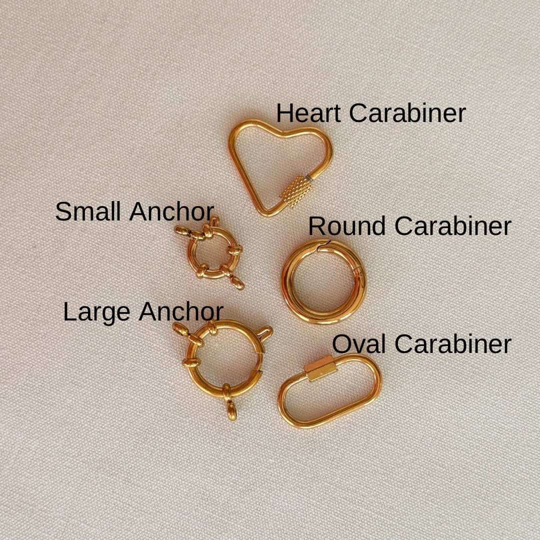 Dainty Rolo Carabiner Necklace