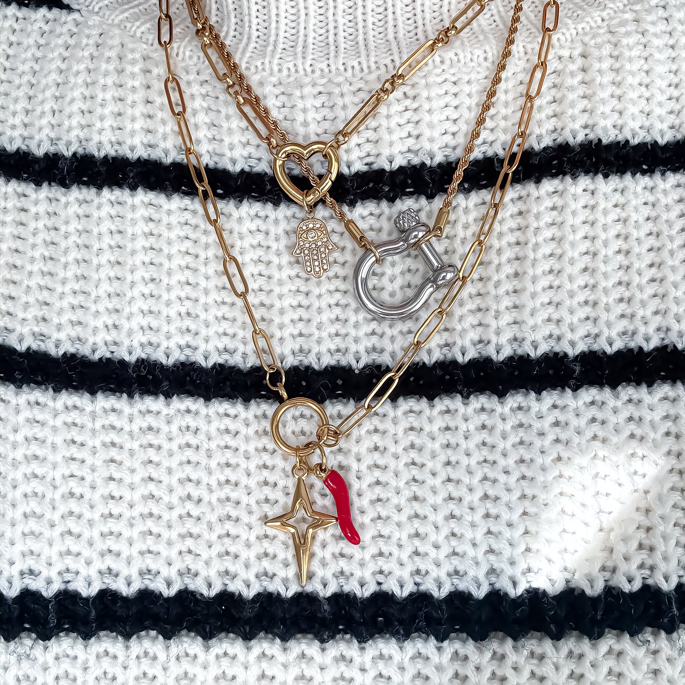 Carabiner Charm Chains