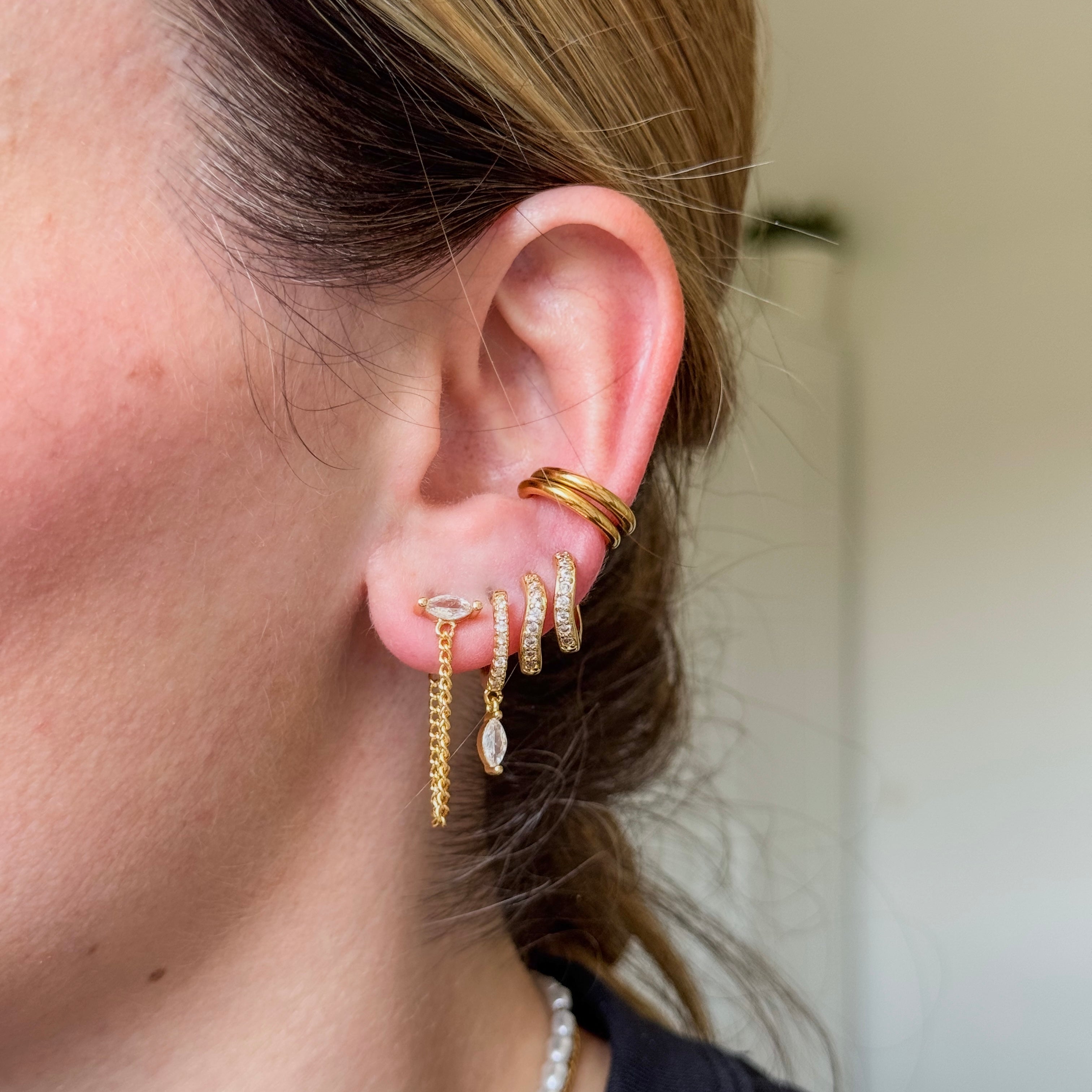 Maya Chain Drop Earrings