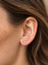 Florence 925 sterling silver cubic zirconia stud earrings