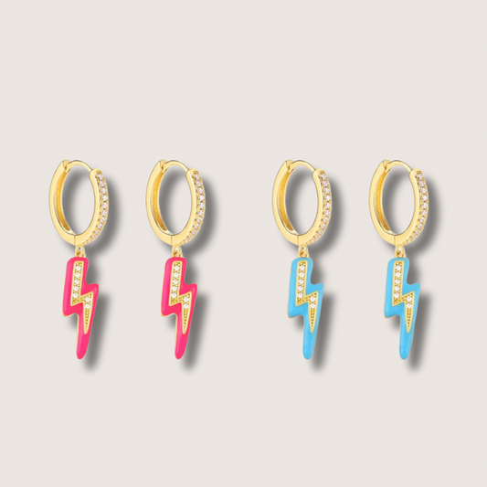 Colour Lightening Huggie Hoop Earrings