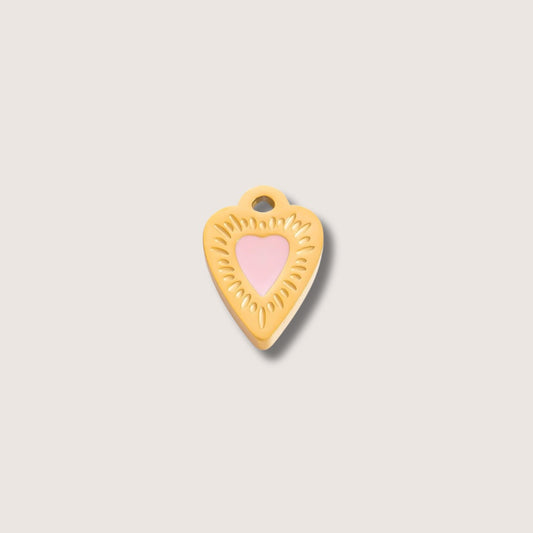 Pink Heart Charms