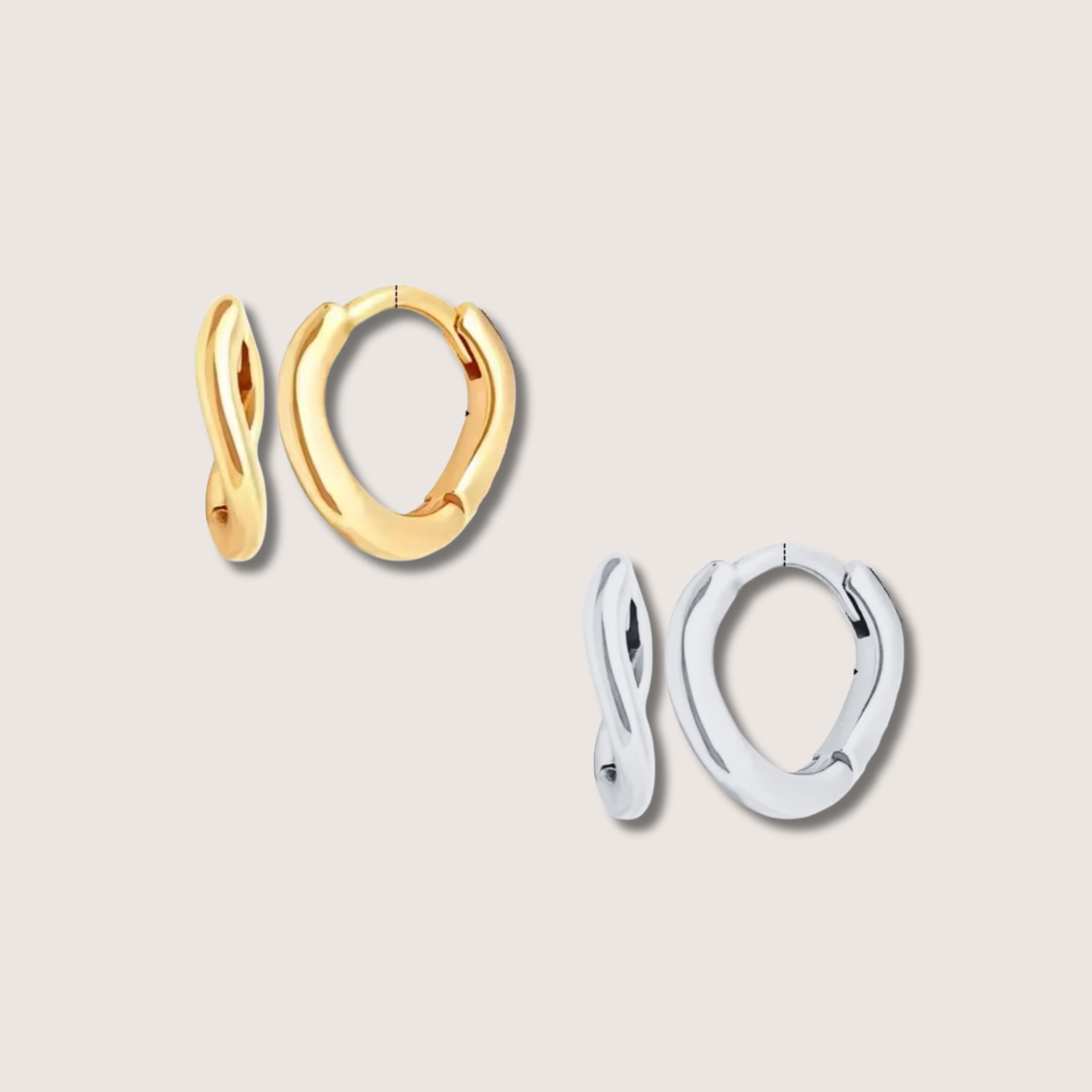 Claudia Huggie Hoop Earrings
