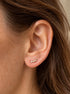 Eloise 925 sterling silver cubic zirconia ear climber earrings