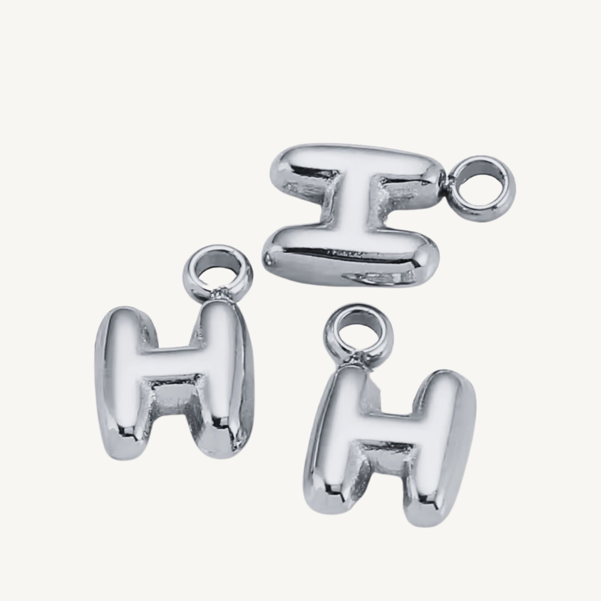 Mini Bubble Initial Charms
