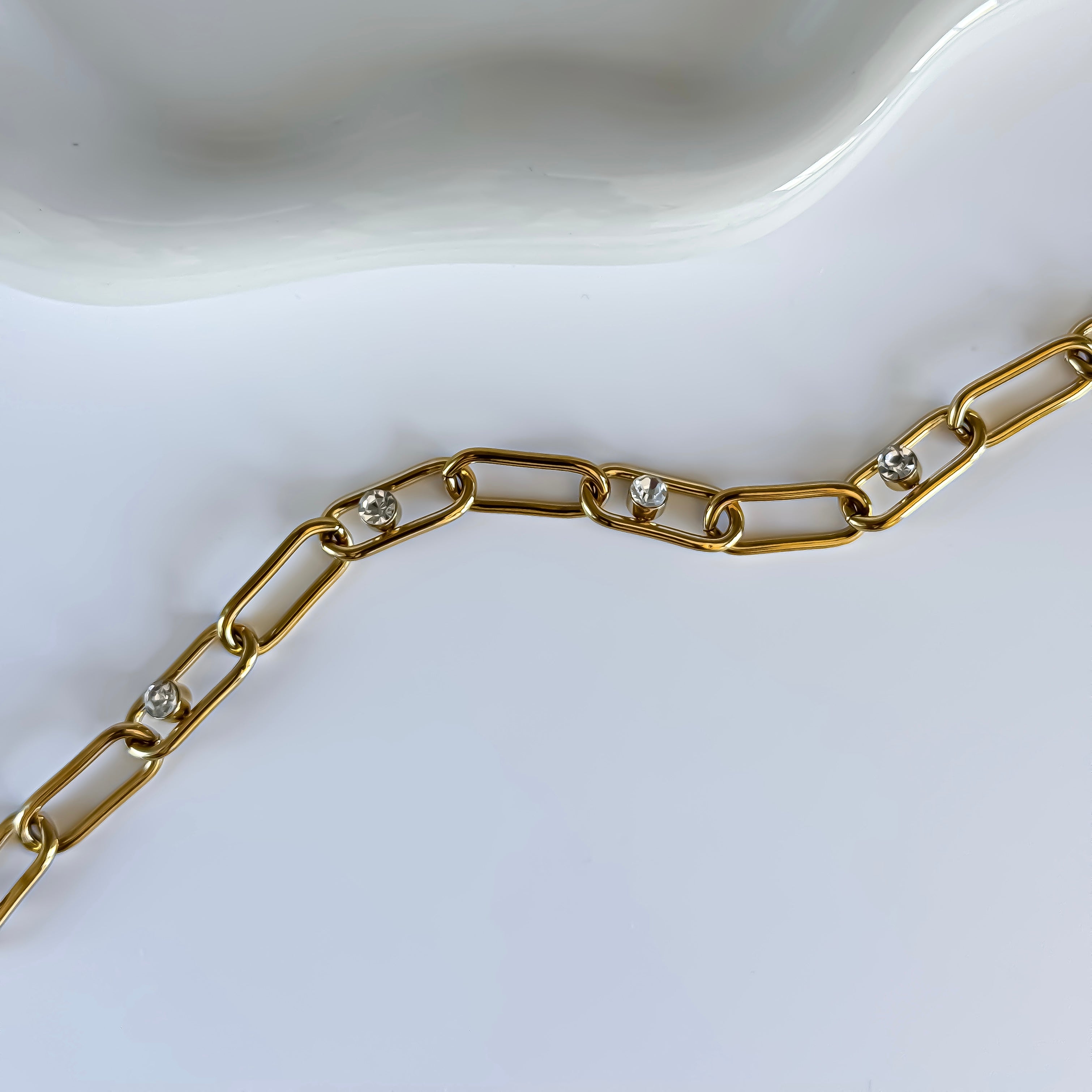 Shelly Paperclip Bracelet