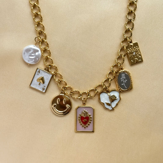 Flame Charm Necklace