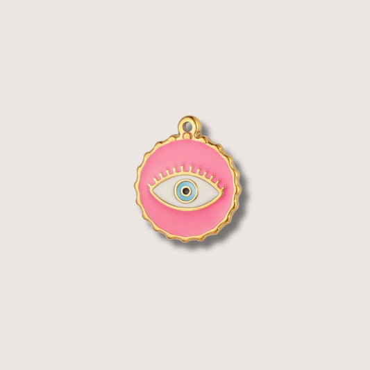 Pink Evil Eye Charms