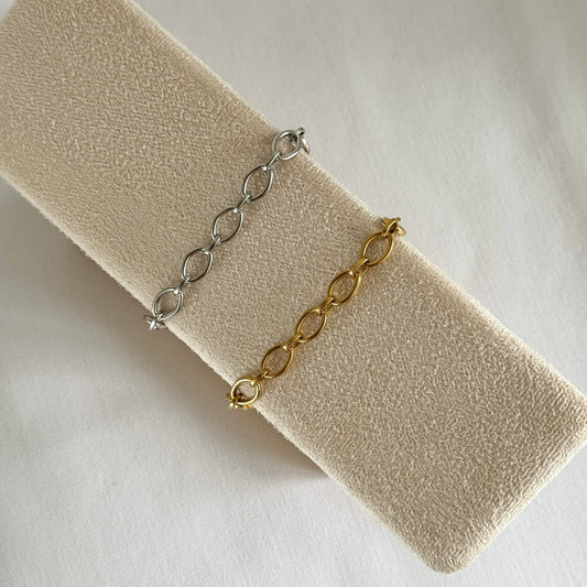 Oval Multi Charm Bracelet