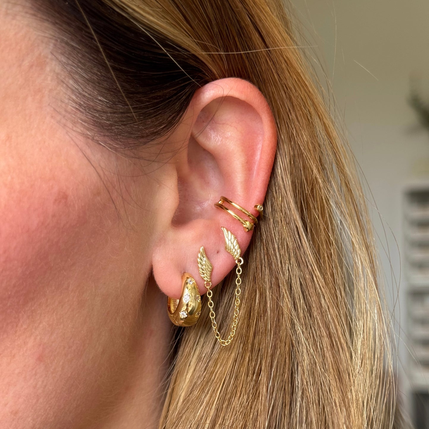 Wings Connecting Earrings