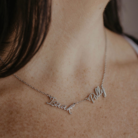 Personalised Two Name Necklace