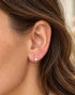 Luna Spark 925 sterling silver cubic zirconia huggie earrings