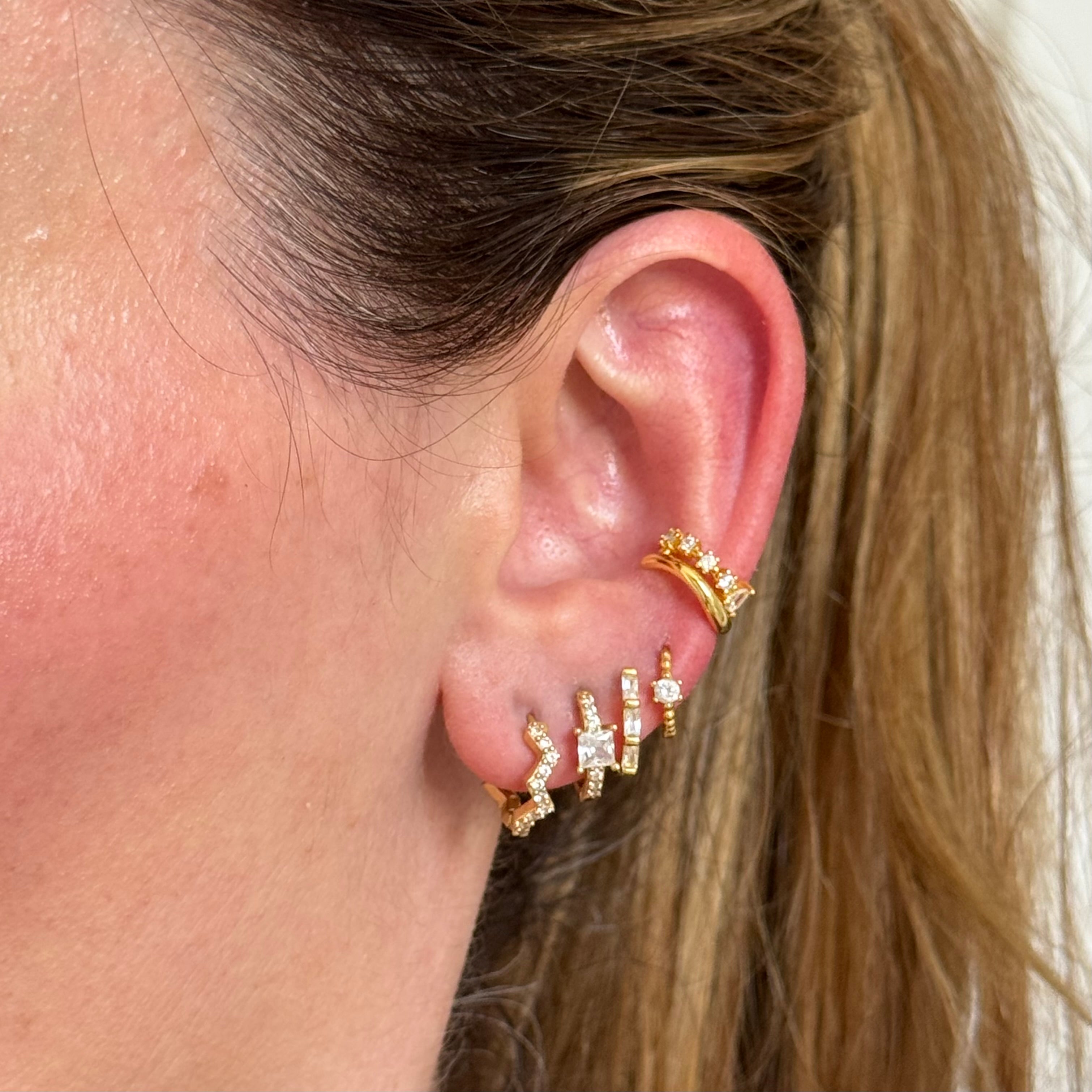 Bea Huggie Hoop Earrings