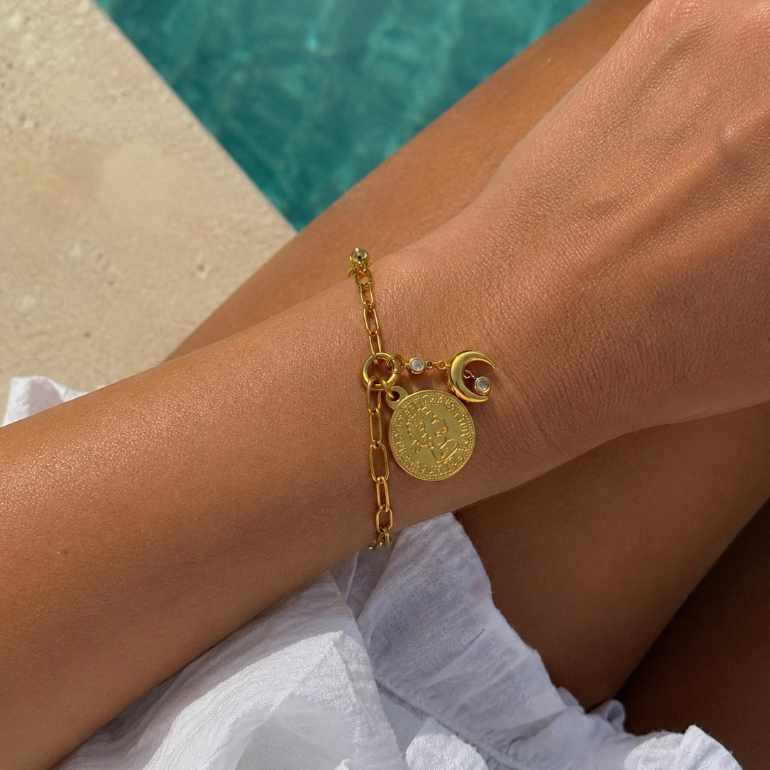 Luna Coin Charm Bracelet