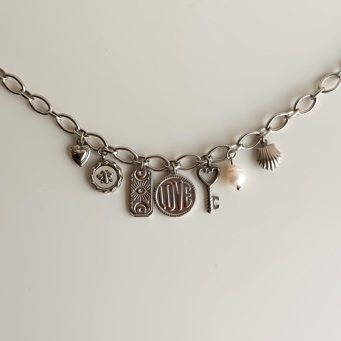 Silver Charm Necklace