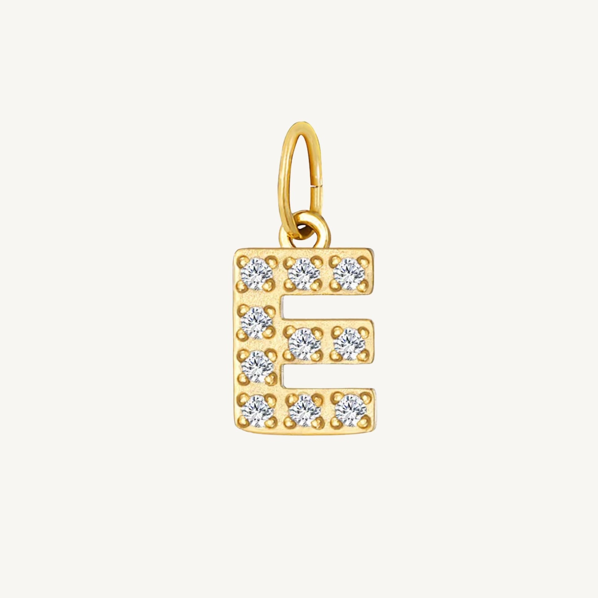 Cubic Zirconia Initial Charms