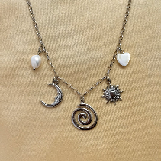Swirl Charm Necklace
