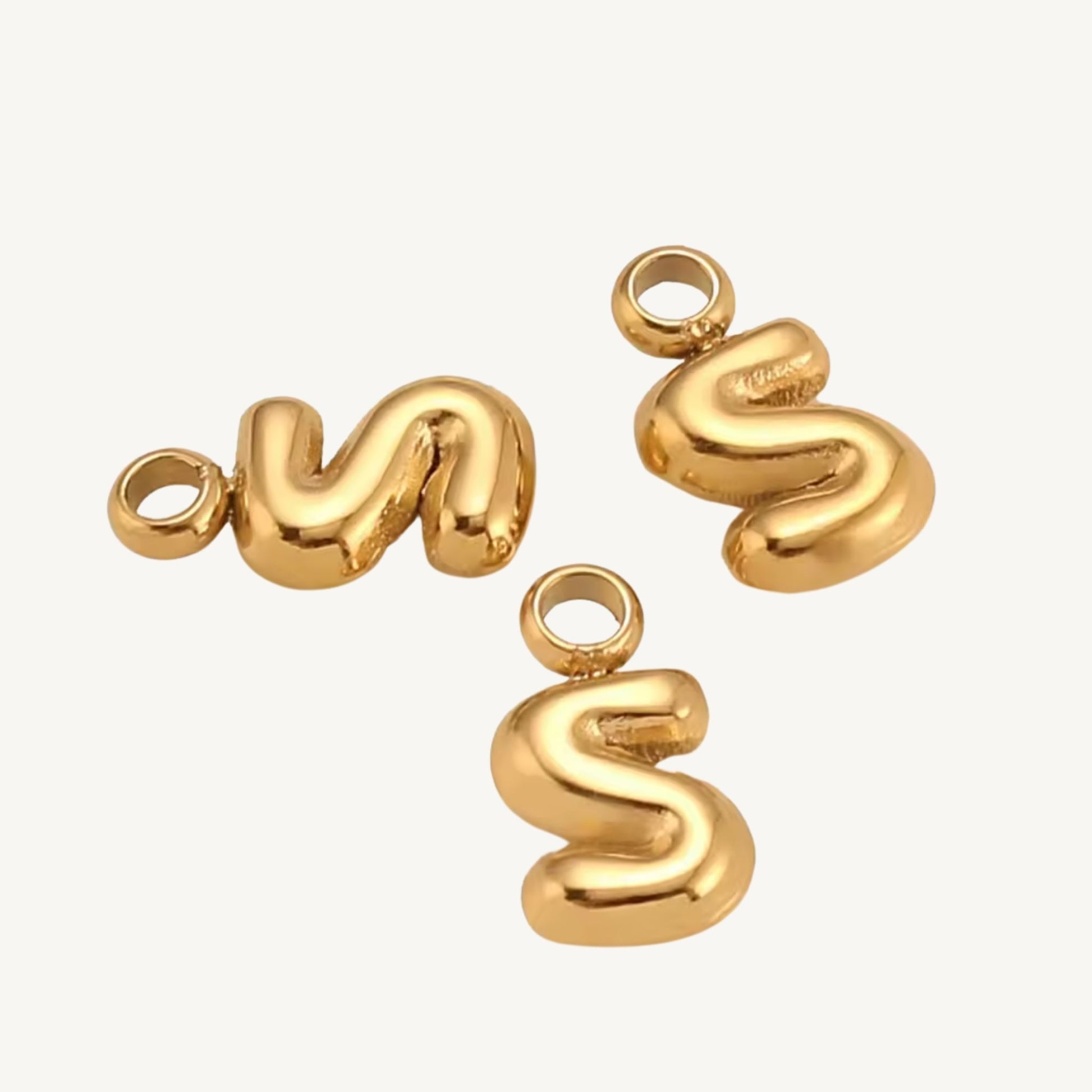 Mini Bubble Initial Charms