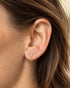Lightning 925 sterling silver cubic zirconia stud earrings