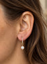 Hollie Pearl 925 sterling silver huggie hoop earrings