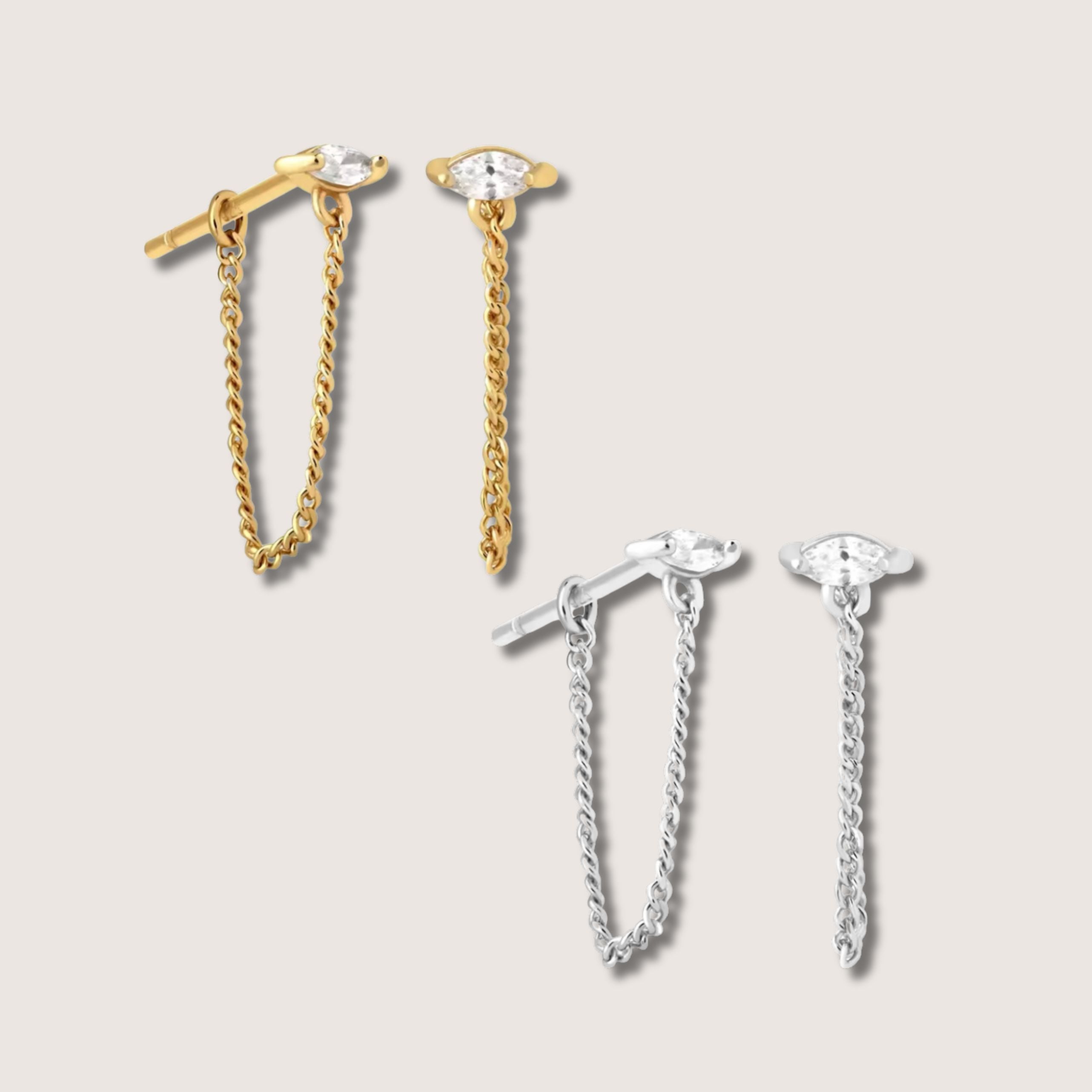 Maya Chain Drop Earrings