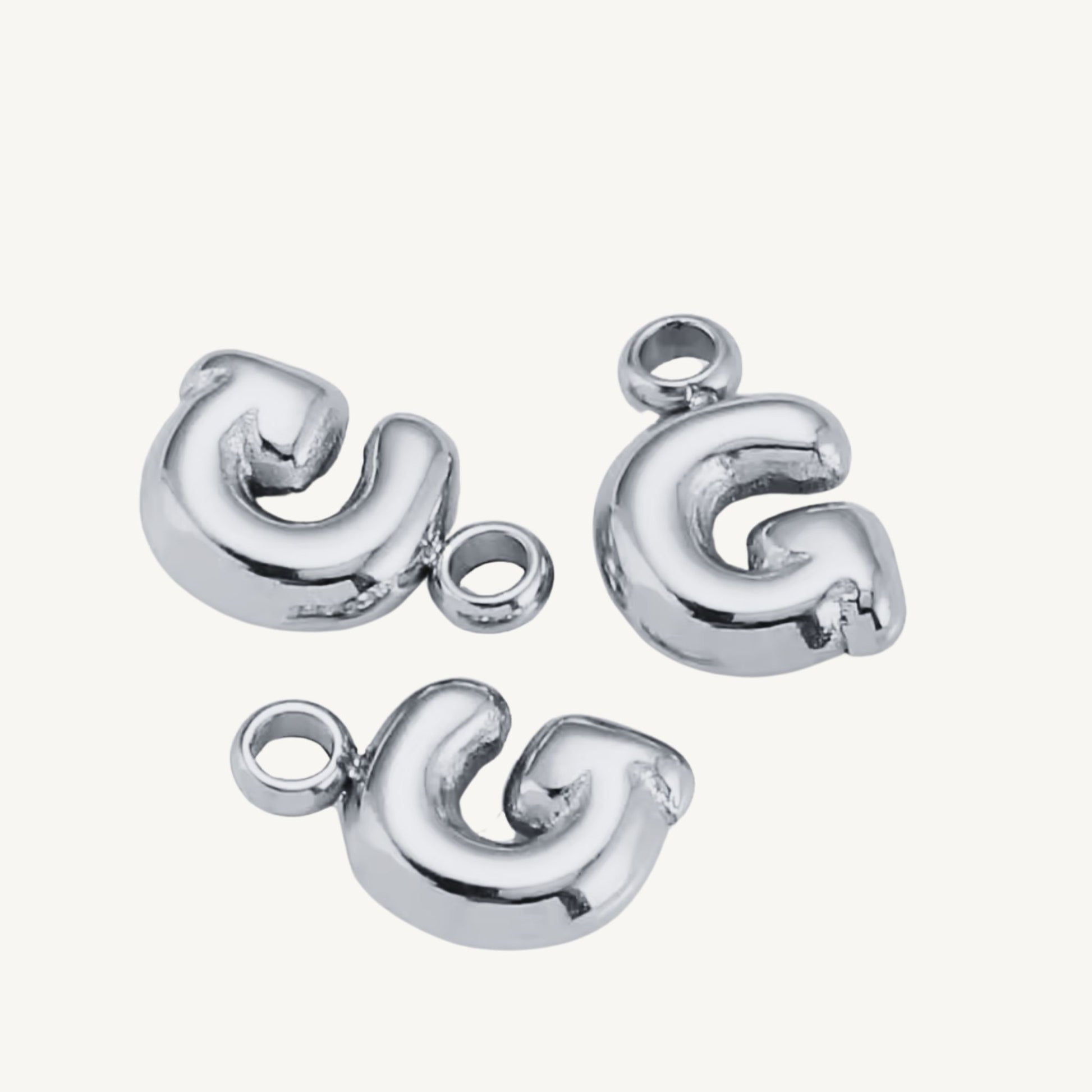 Mini Bubble Initial Charms