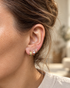 Everyday Sparkle 925 sterling silver ear stack featuring Celeste, Luna Spark and Hattie Mini earrings