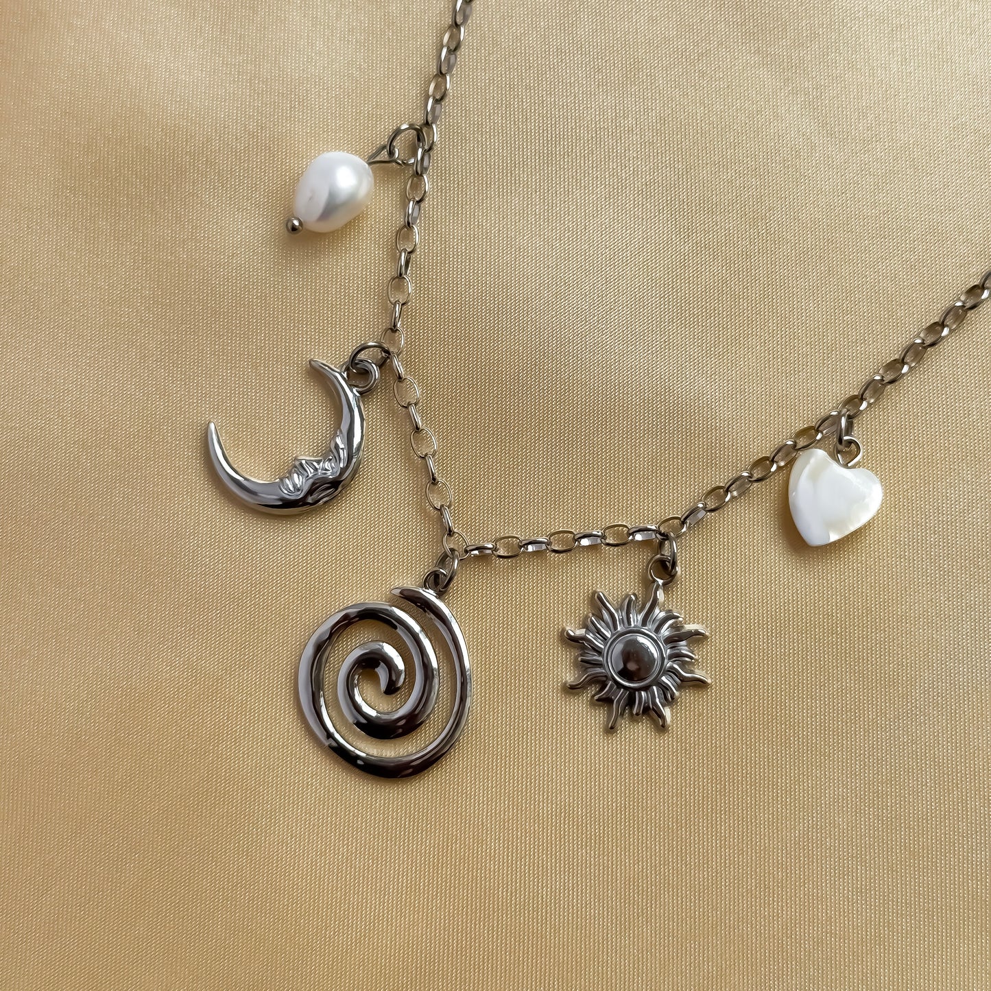 Swirl Charm Necklace