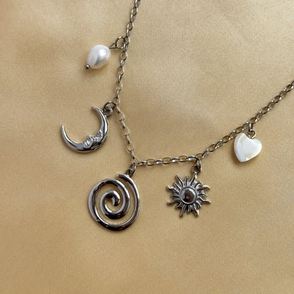 Swirl Charm Necklace